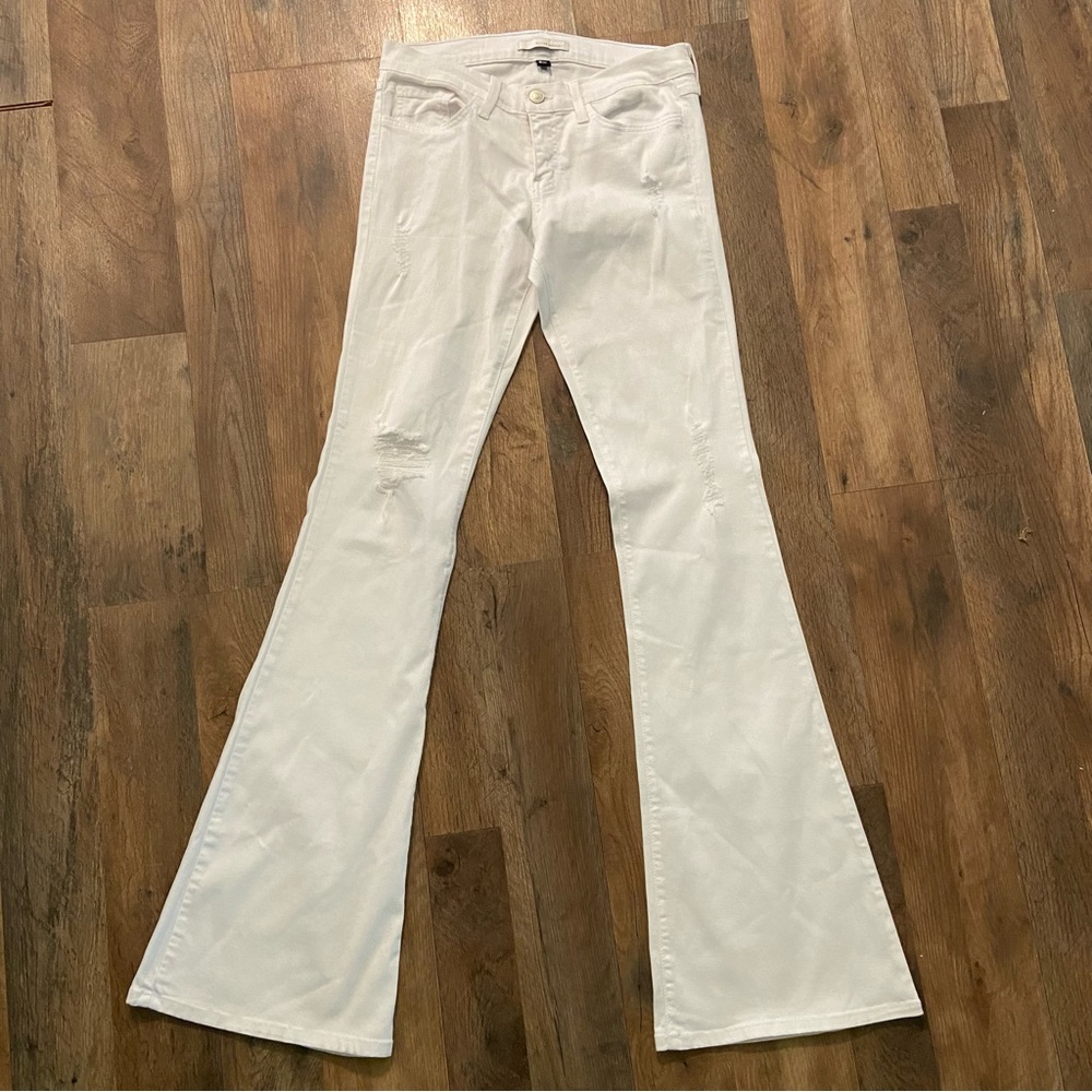 Flying Monkey 28 womens flare white jeans